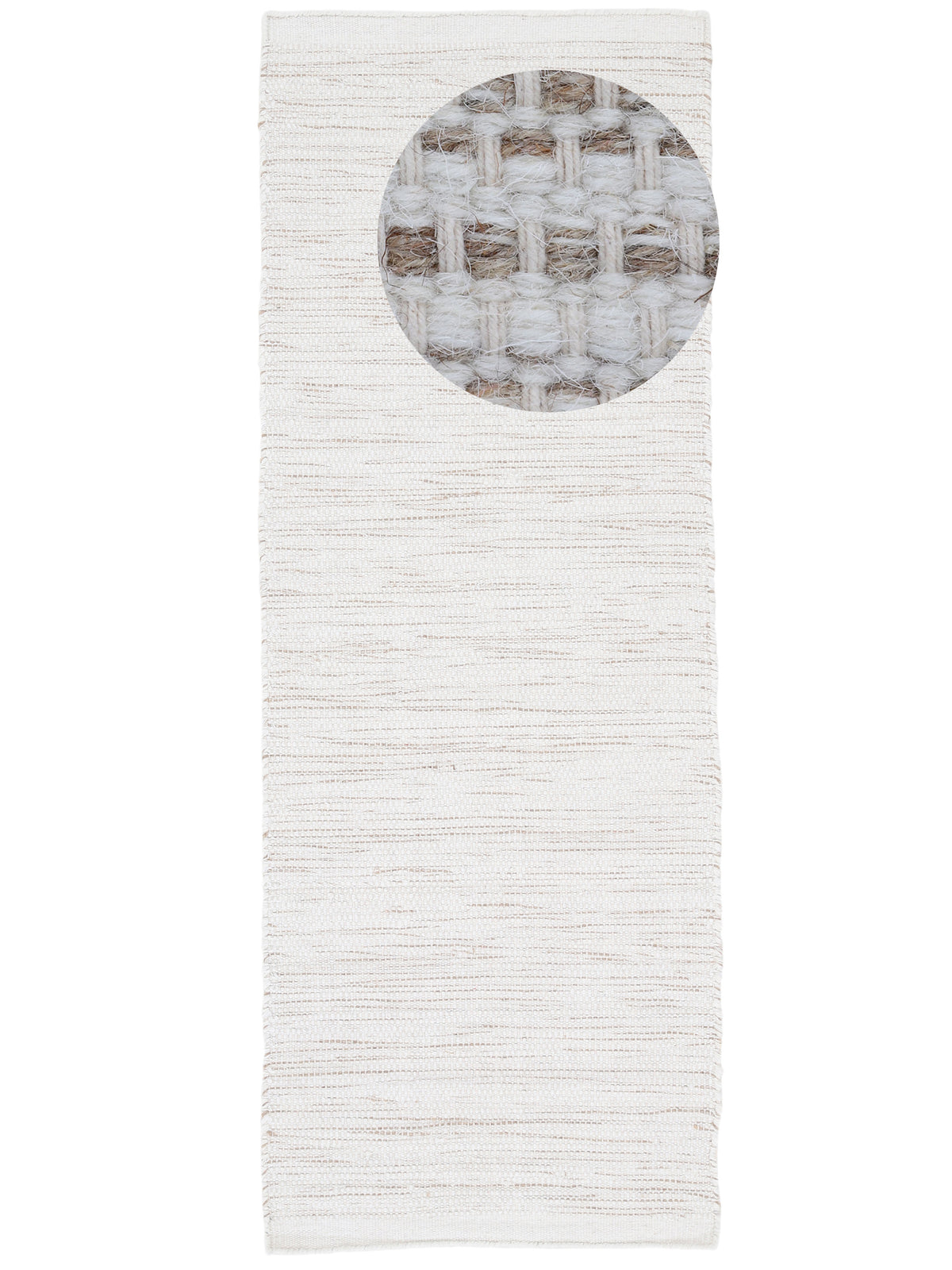 Wollteppich Mona Läufer Creme