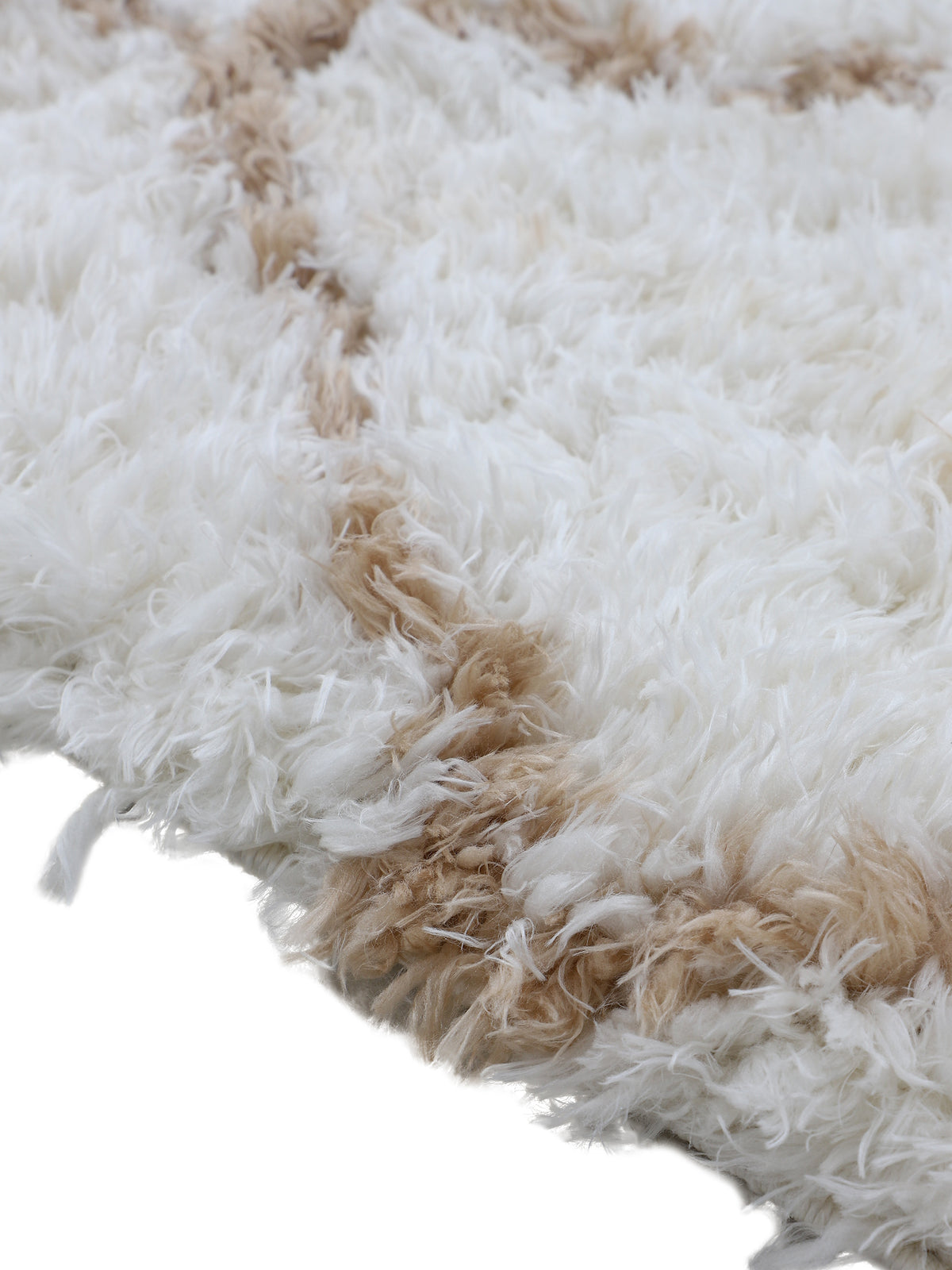 Hochflorteppich Eddy Rund Beige