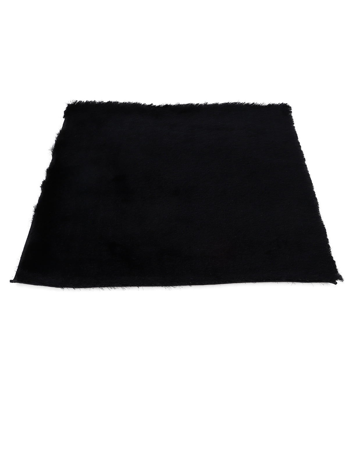Hochflorteppich Breeze Quadratisch Schwarz