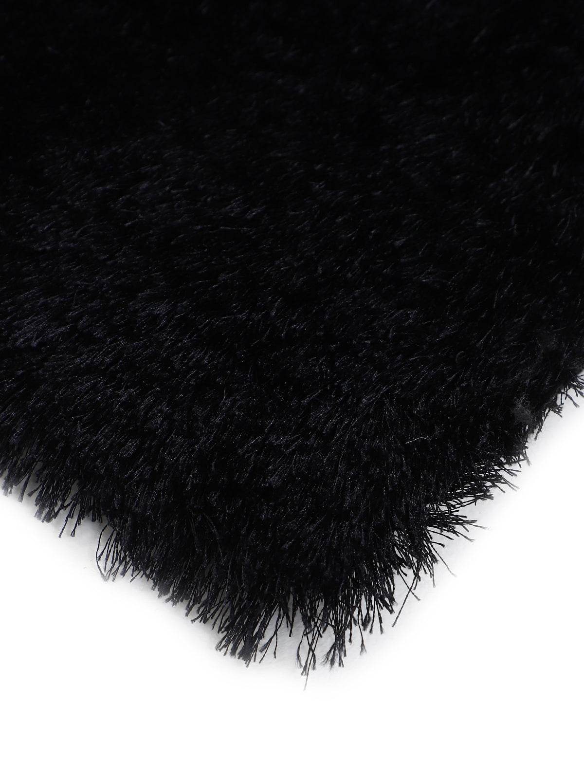 Hochflorteppich Breeze Quadratisch Schwarz
