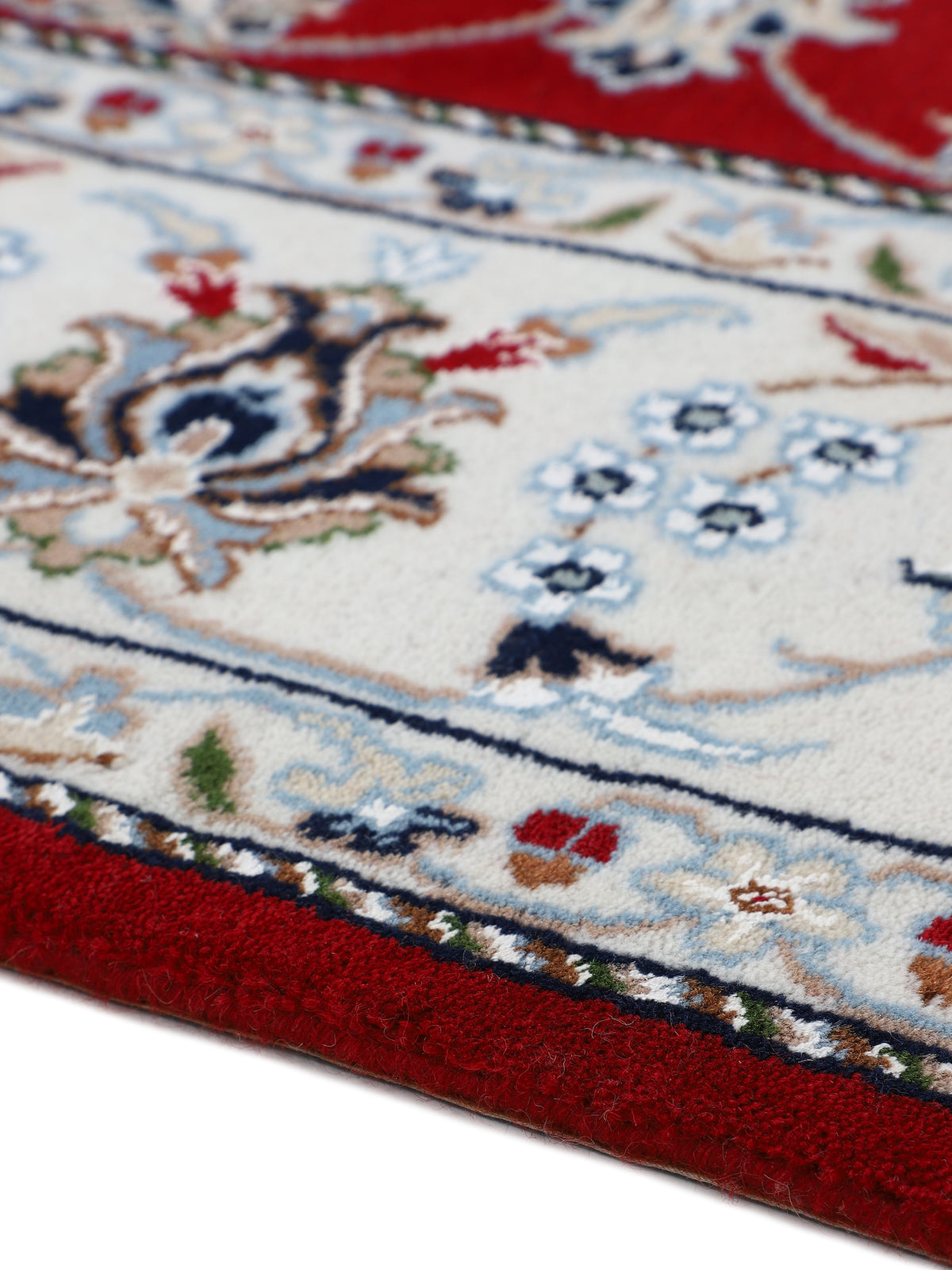 Nain Teppich Läufer Rot