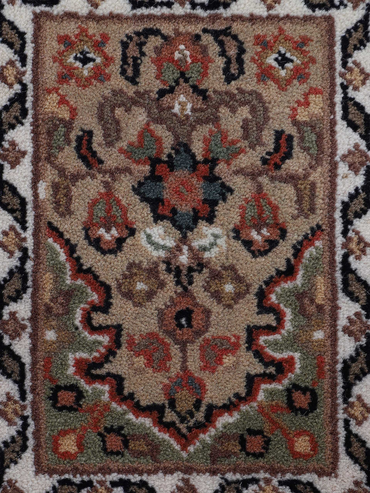 Bakhtiar Teppich Läufer Creme