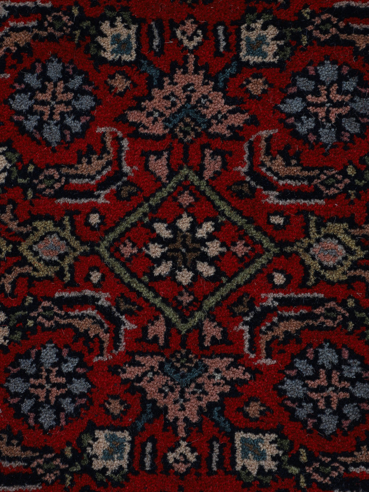 Bidjar Herati Teppich Rot