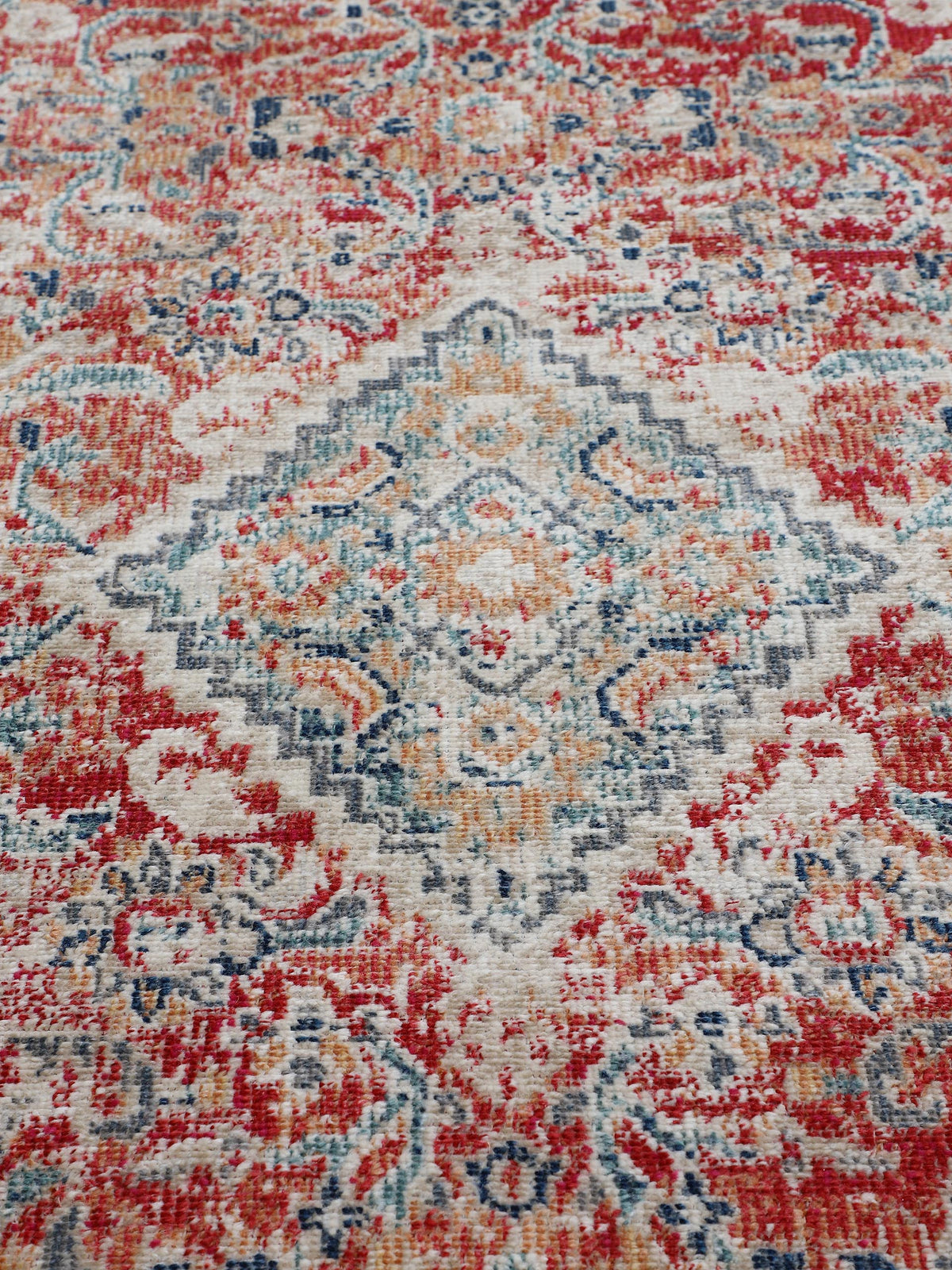 Flachgewebeteppich Noah Rot