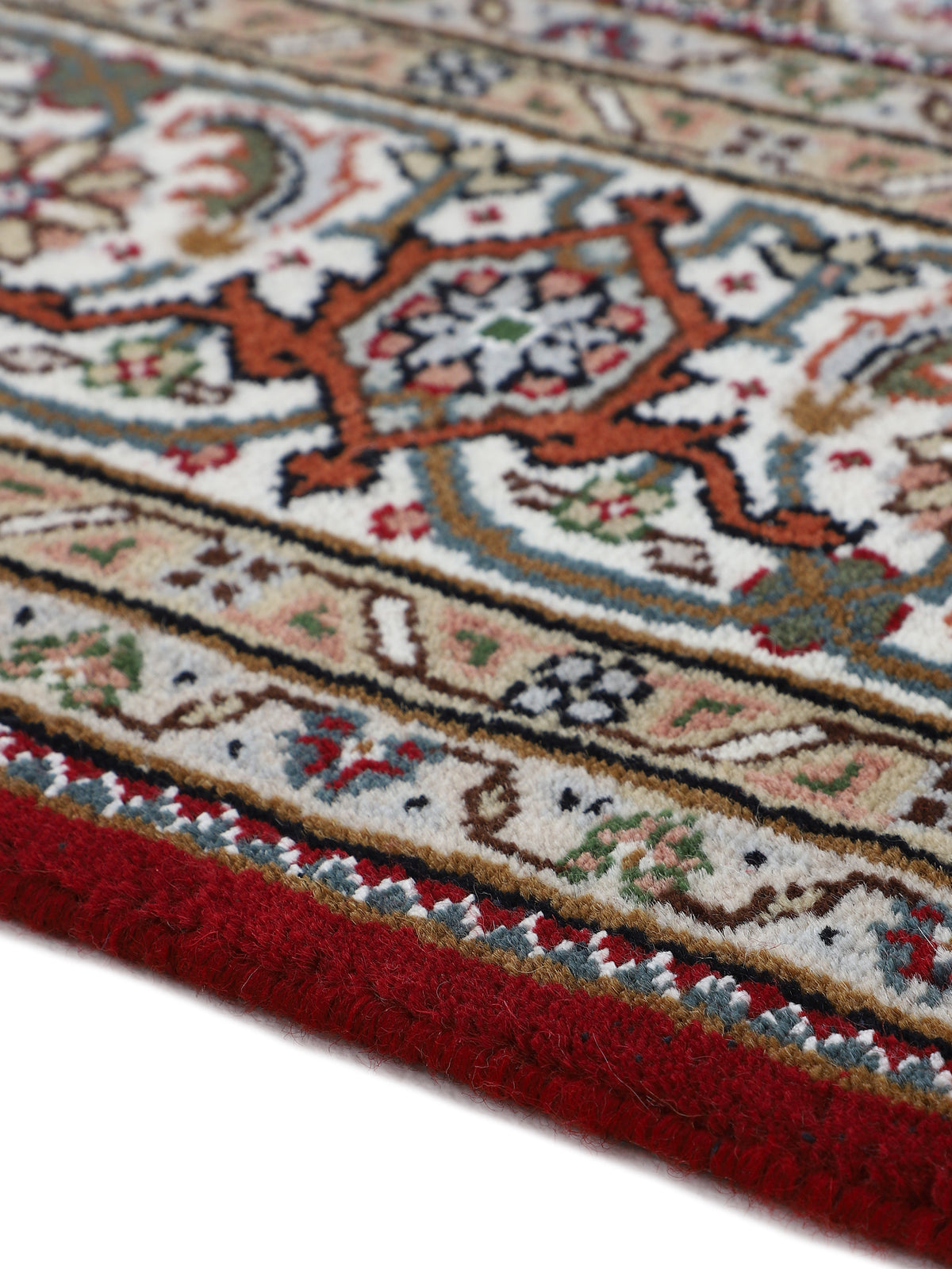 Tabriz Mahi Teppich Rot