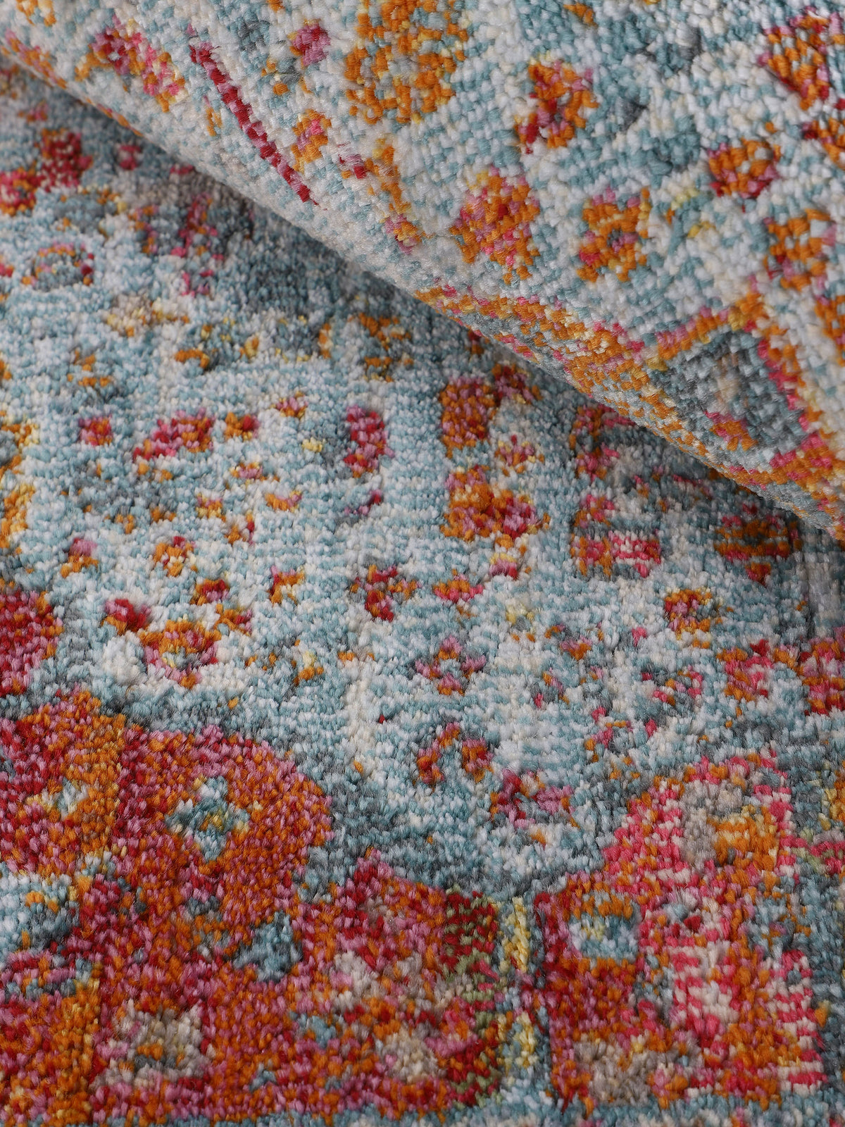Vintage Teppich Desna Blau