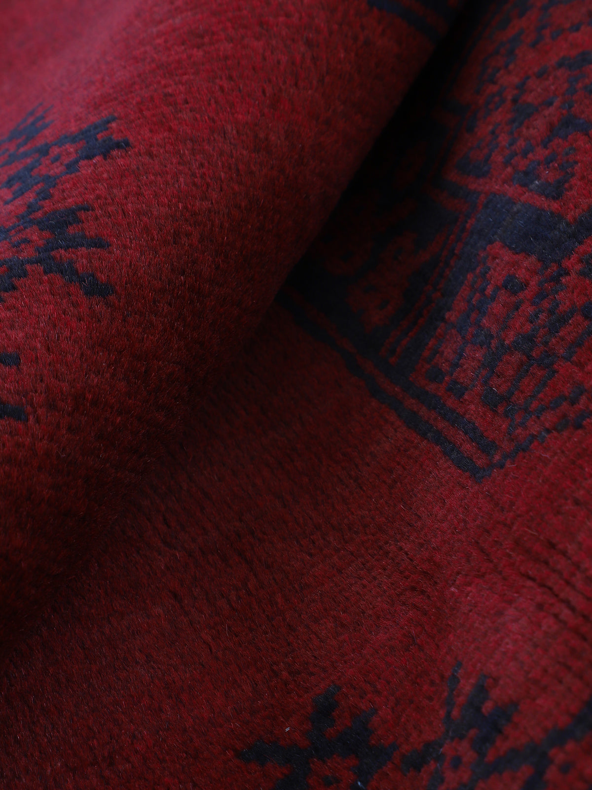 Afghan Akhche Läufer Teppich Rot