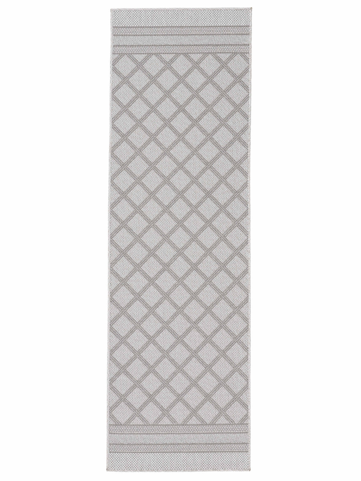 In- & Outdoor Teppich Boho Läufer Beige