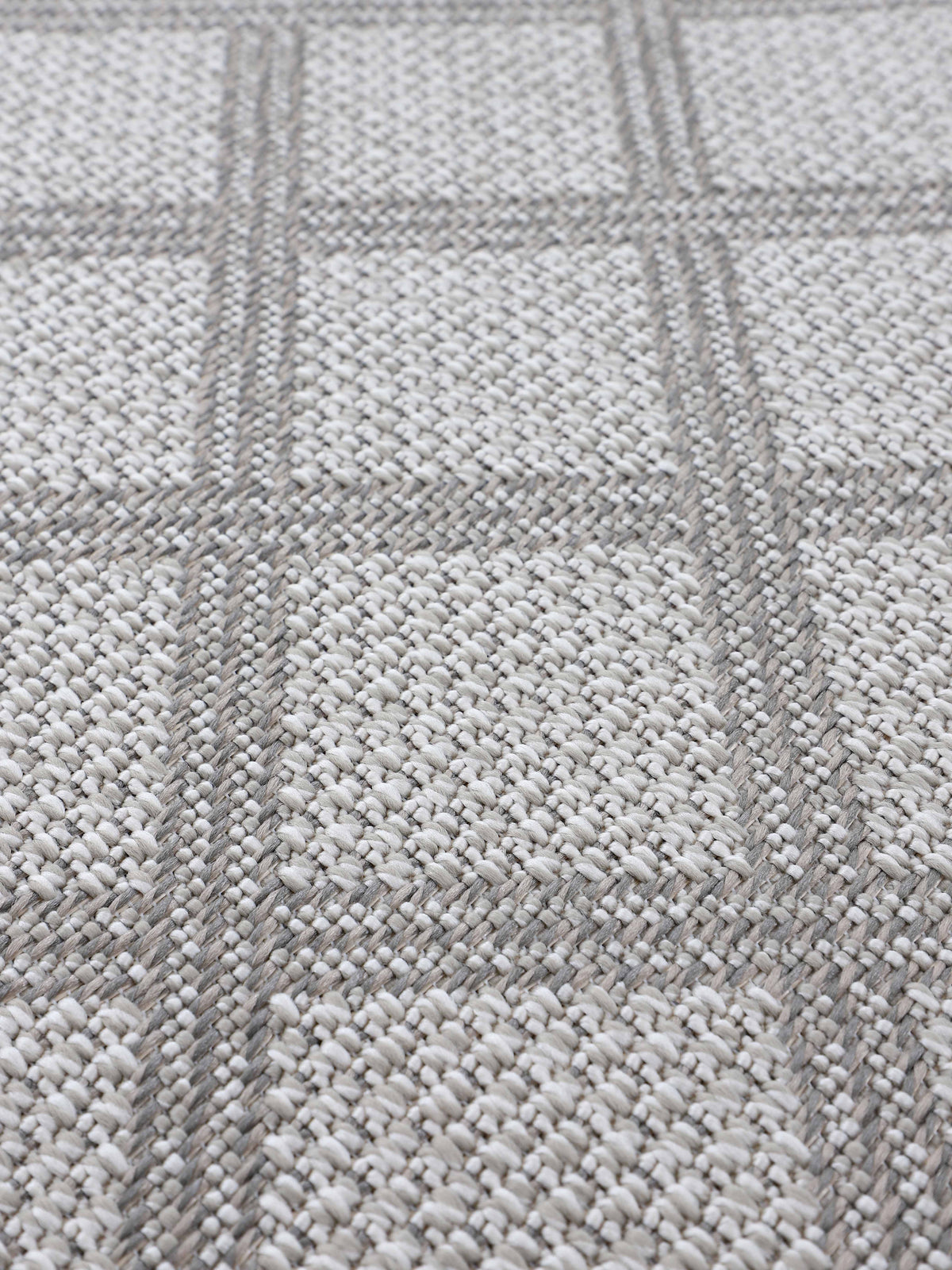 In- & Outdoor Teppich Boho Läufer Beige