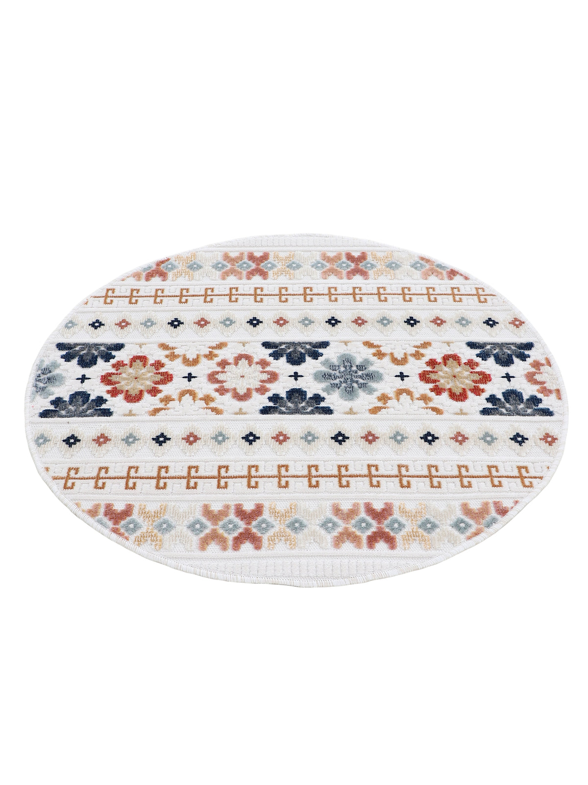 In- & Outdoor Teppich Deja Rund Creme
