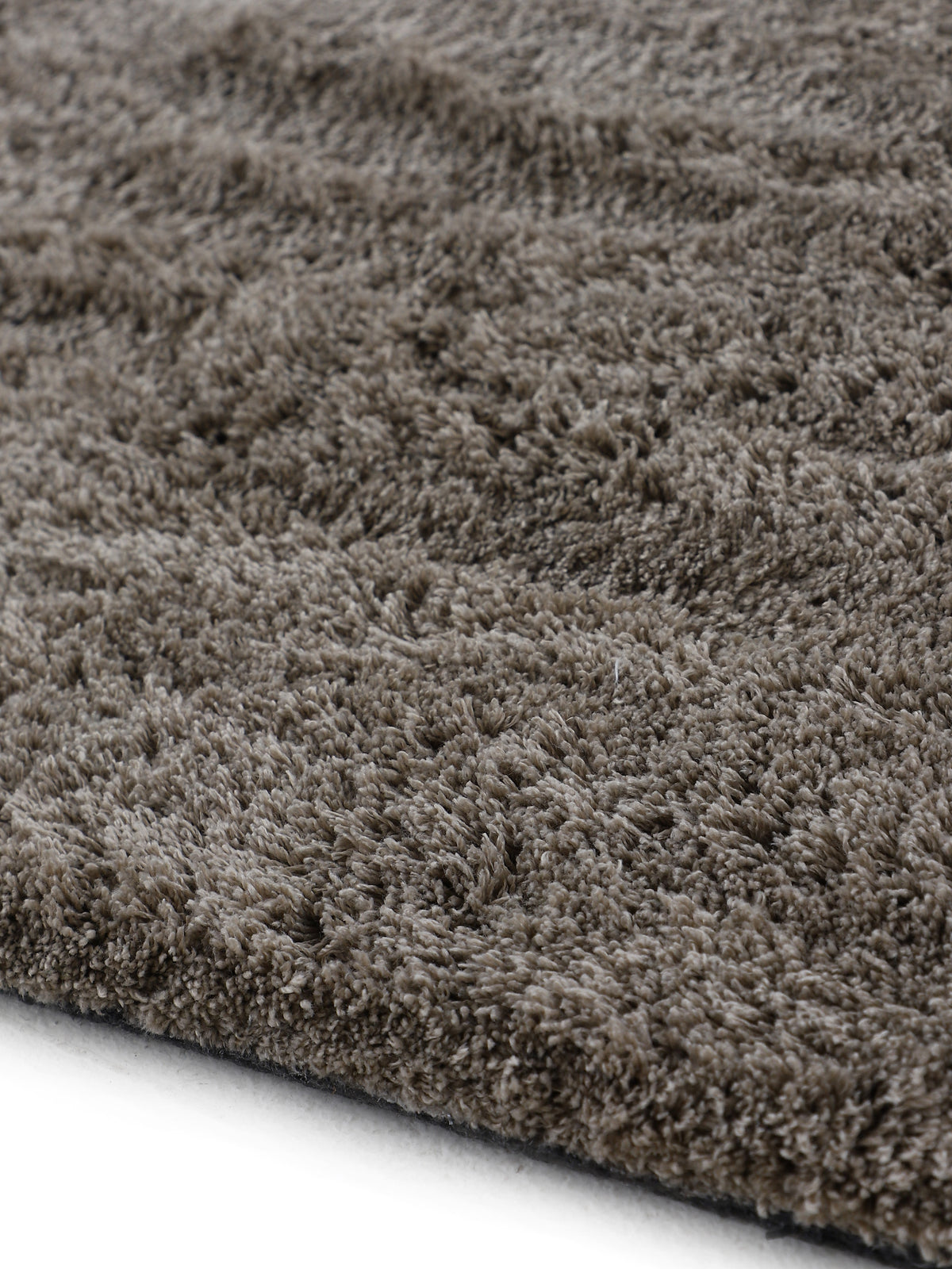 Hochflorteppich Silky Rund Beige