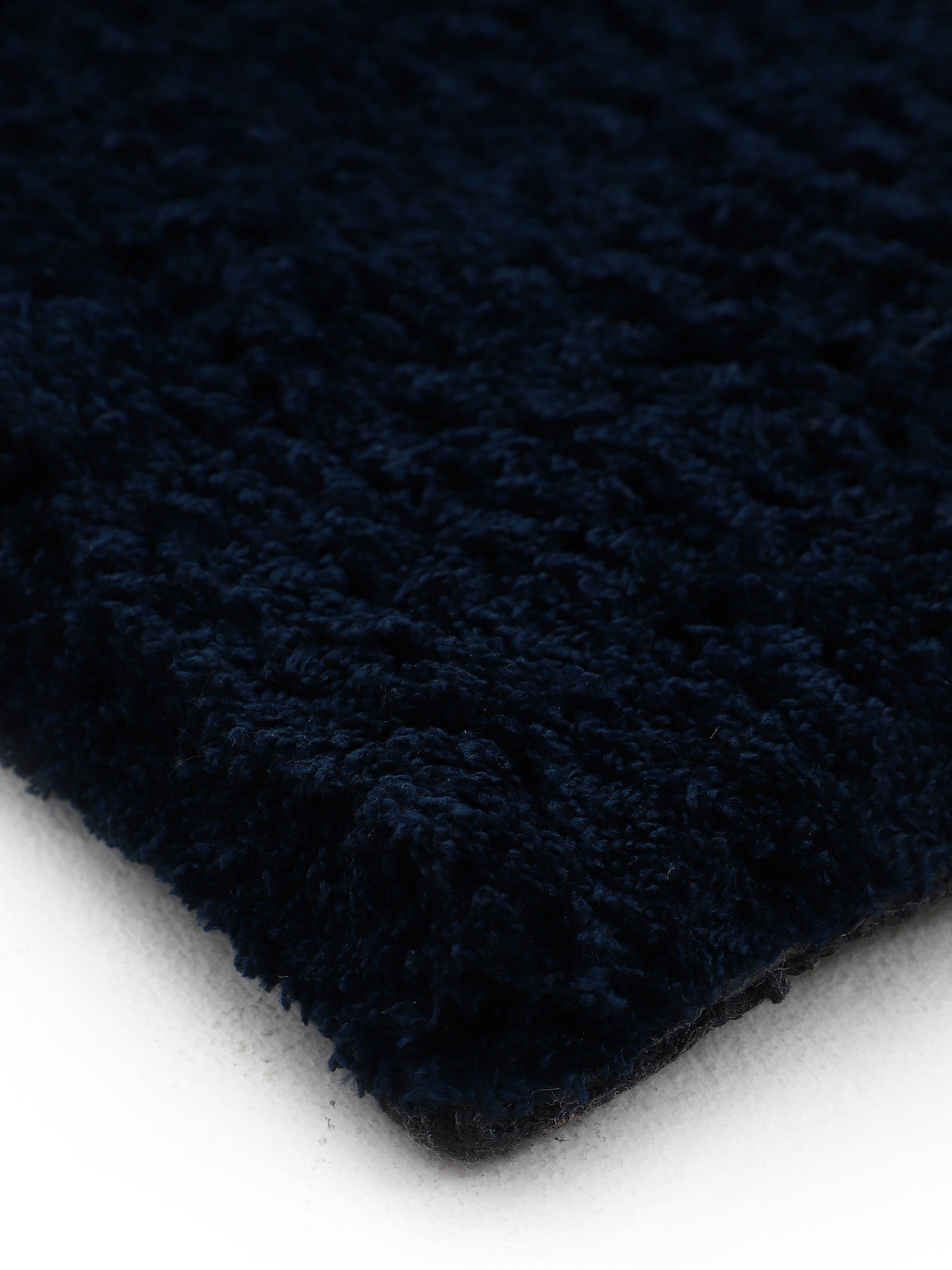 Hochflorteppich Silky Rund Blau
