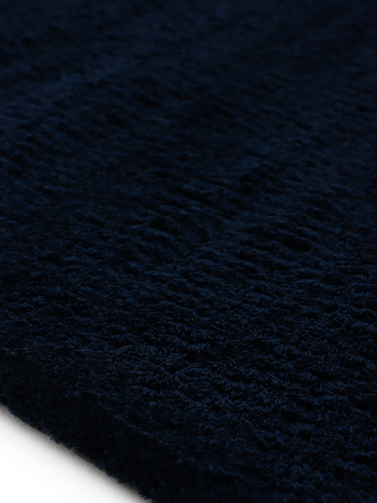Hochflorteppich Silky Rund Blau