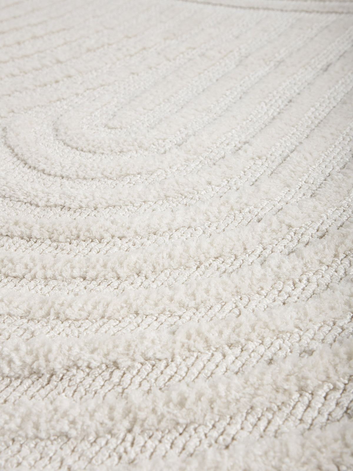 Teppich Holly Rund Creme