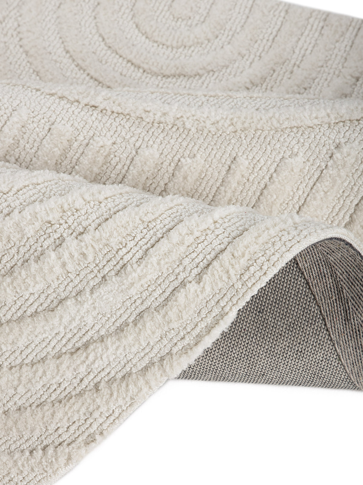 Teppich Holly Rund Creme