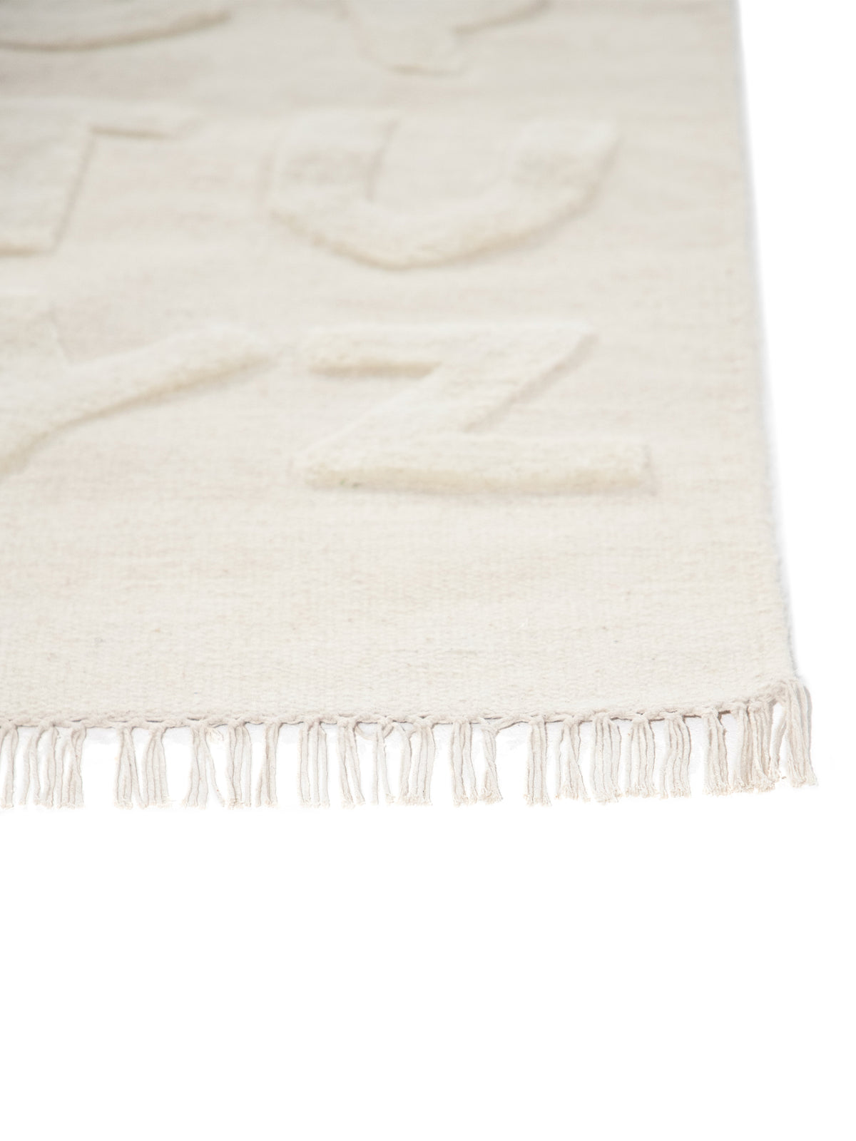 Kinderteppich ABC Creme