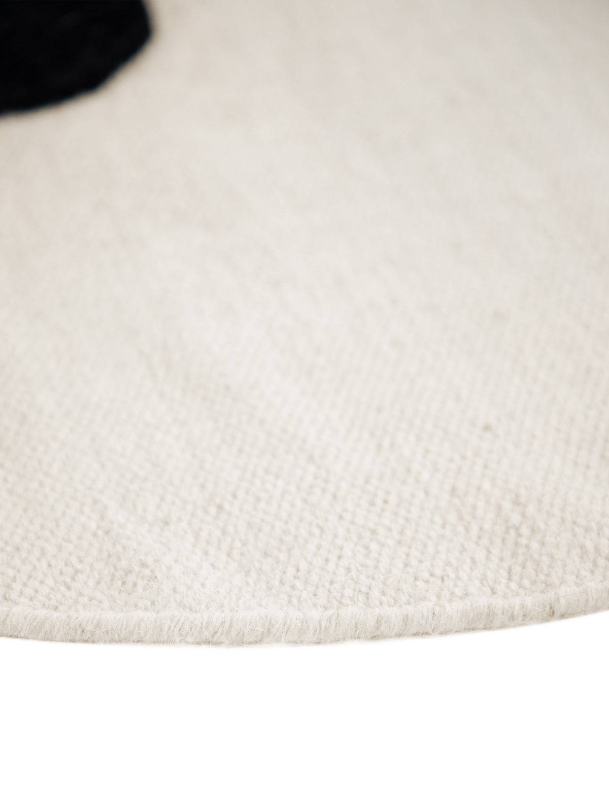 Kinderteppich Panda Rund Creme