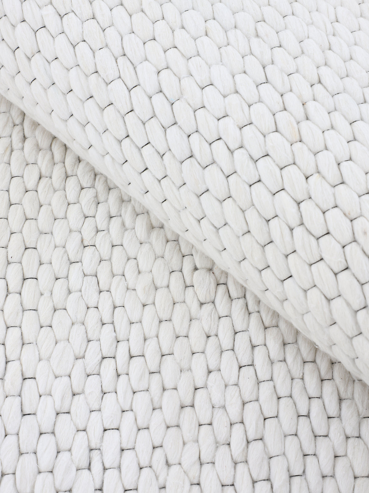 Wollteppich Sina Creme in creme aus wolle