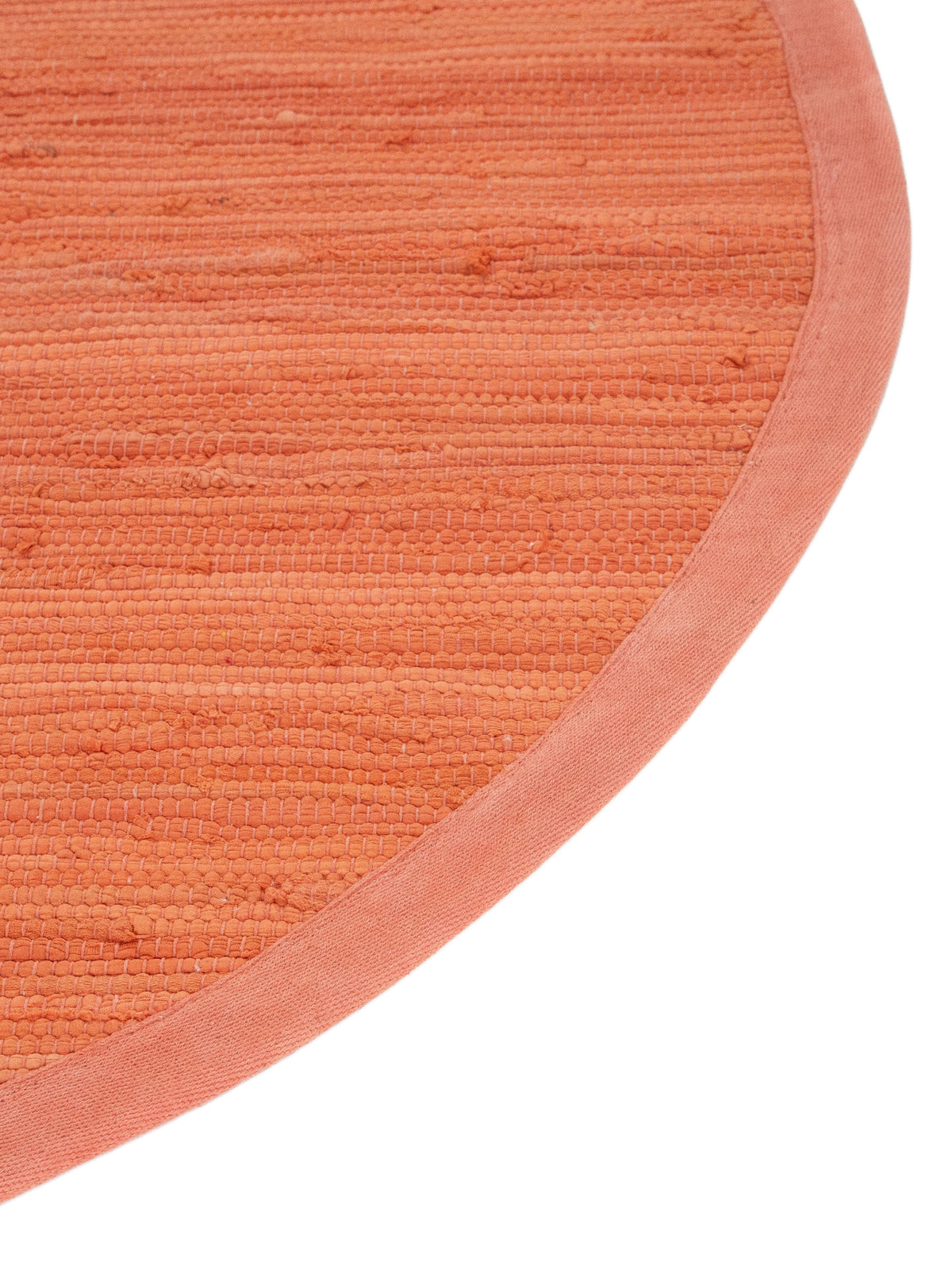 Kelim Chindi Uni Rund in orange