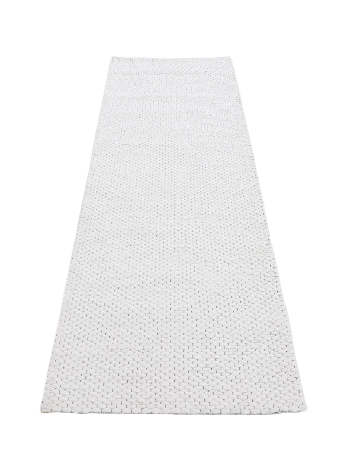 Wollteppich Sina Läufer Creme in creme aus wolle