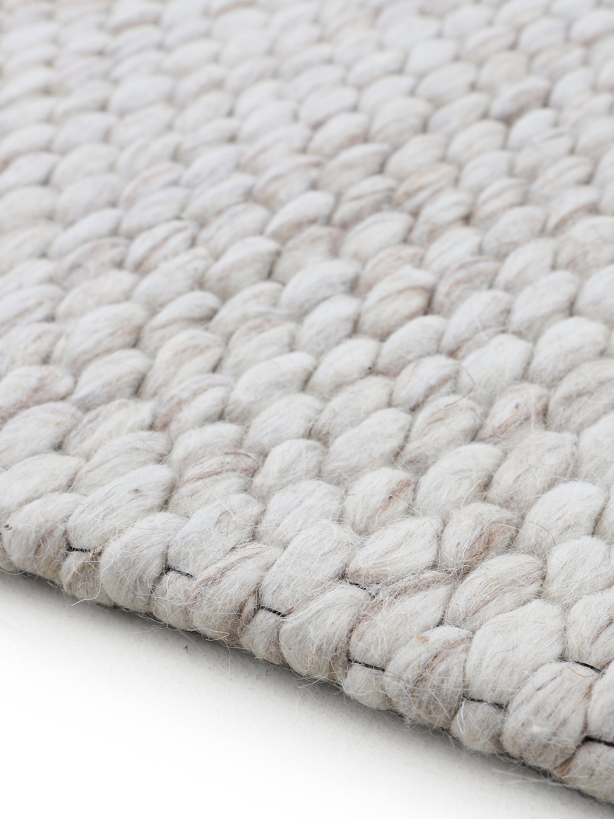 Wollteppich Sina Beige meliert in beige-meliert aus wolle