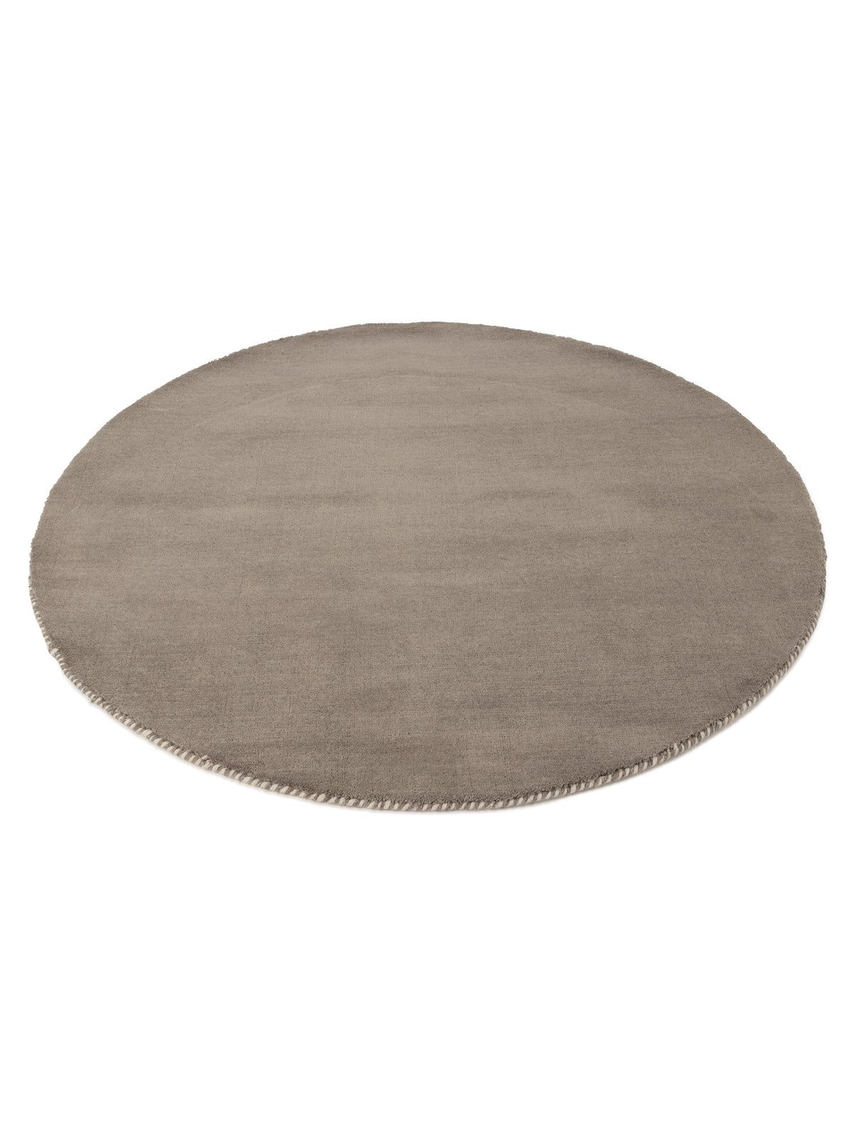 Wollteppich Gabbeh Lola Rund Grau aus Wolle