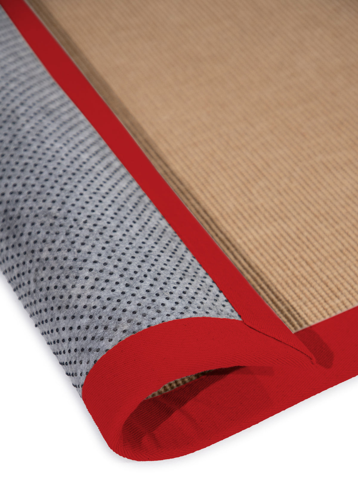 Sisalteppich Läufer Rot aus Sisal/Jute