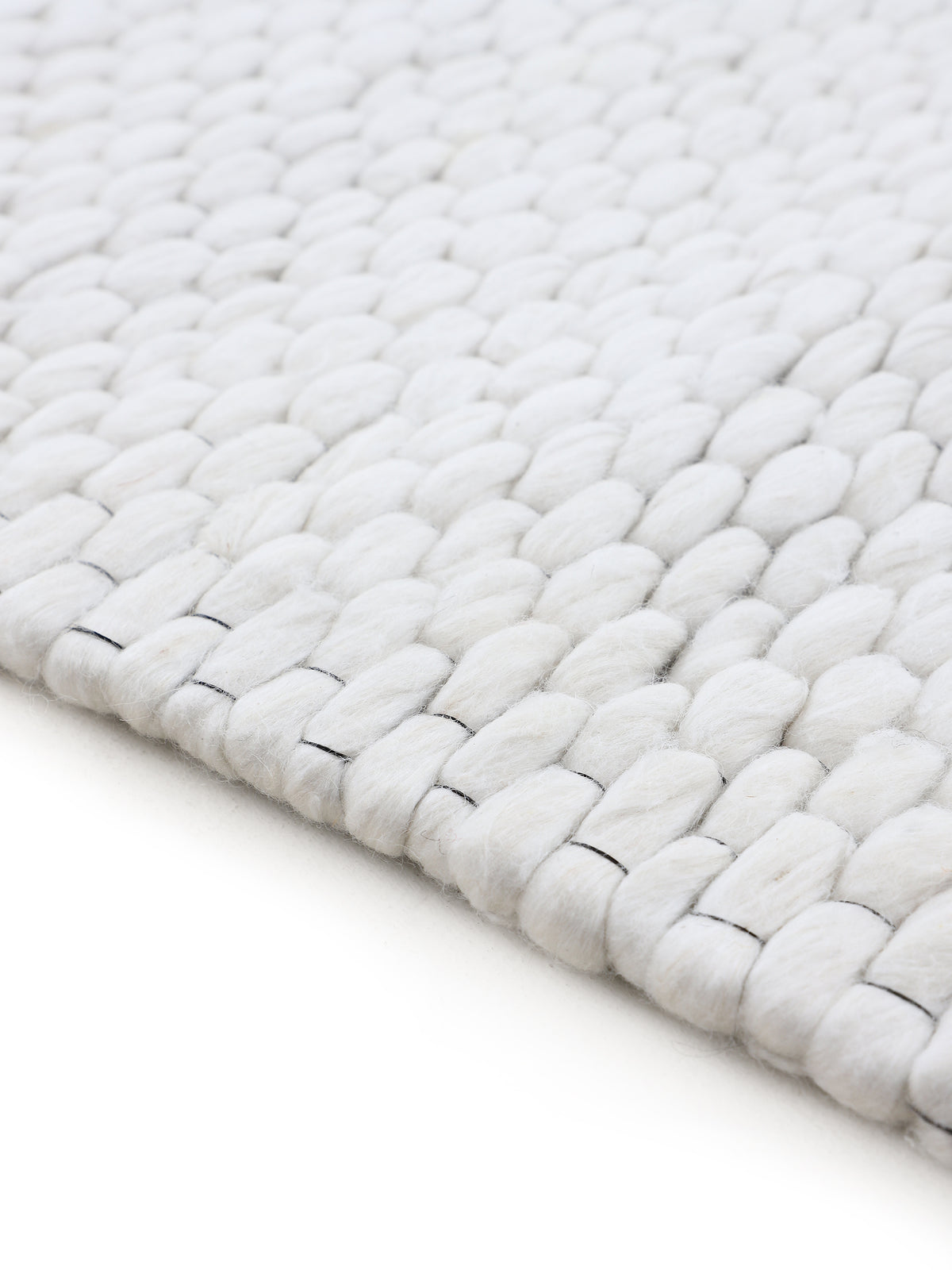 Wollteppich Sina Creme in creme aus wolle