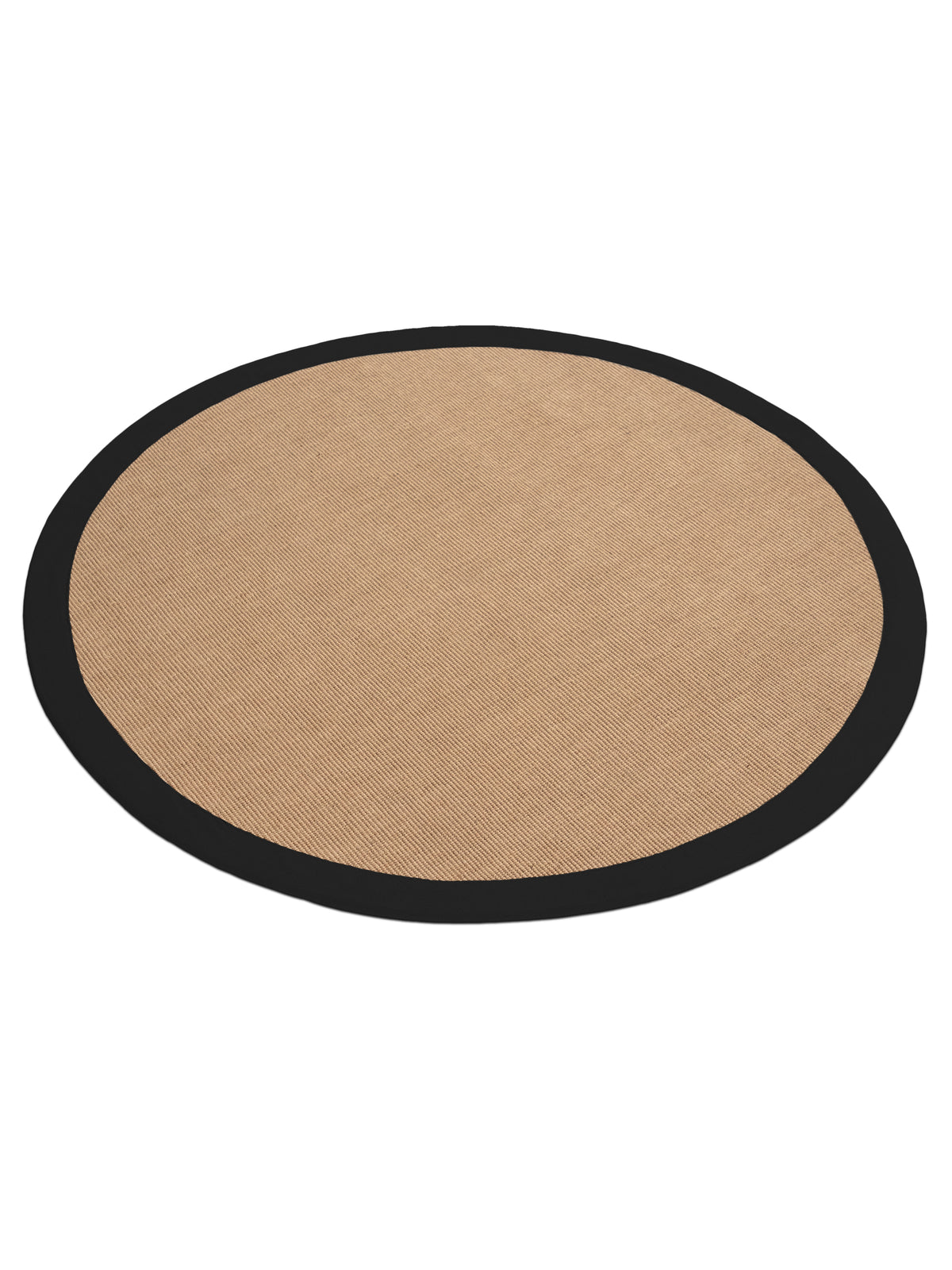 Sisalteppich Rund Schwarz aus Sisal/Jute