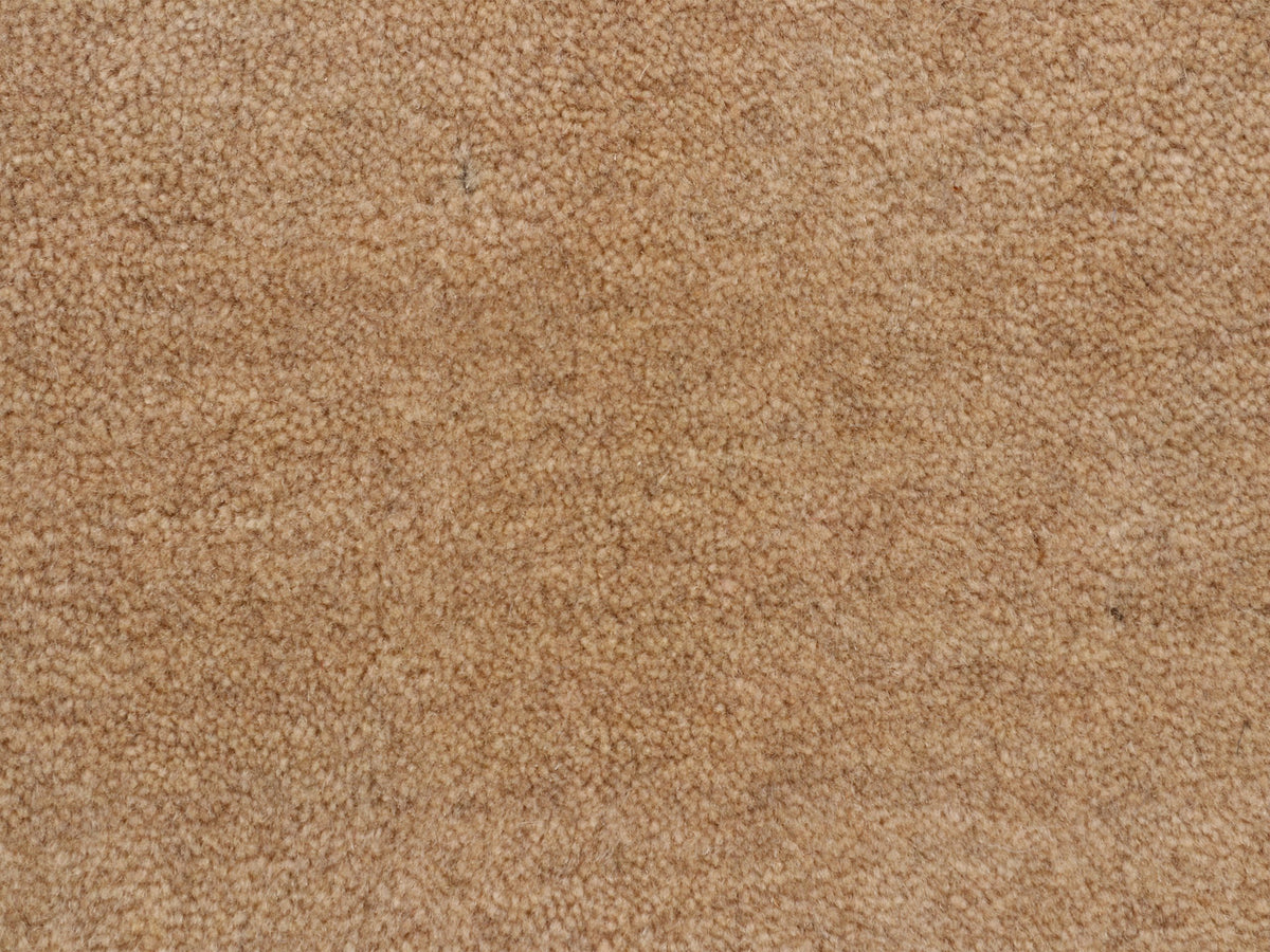 Wollteppich Gabbeh Uni Läufer Beige in beige aus wolle