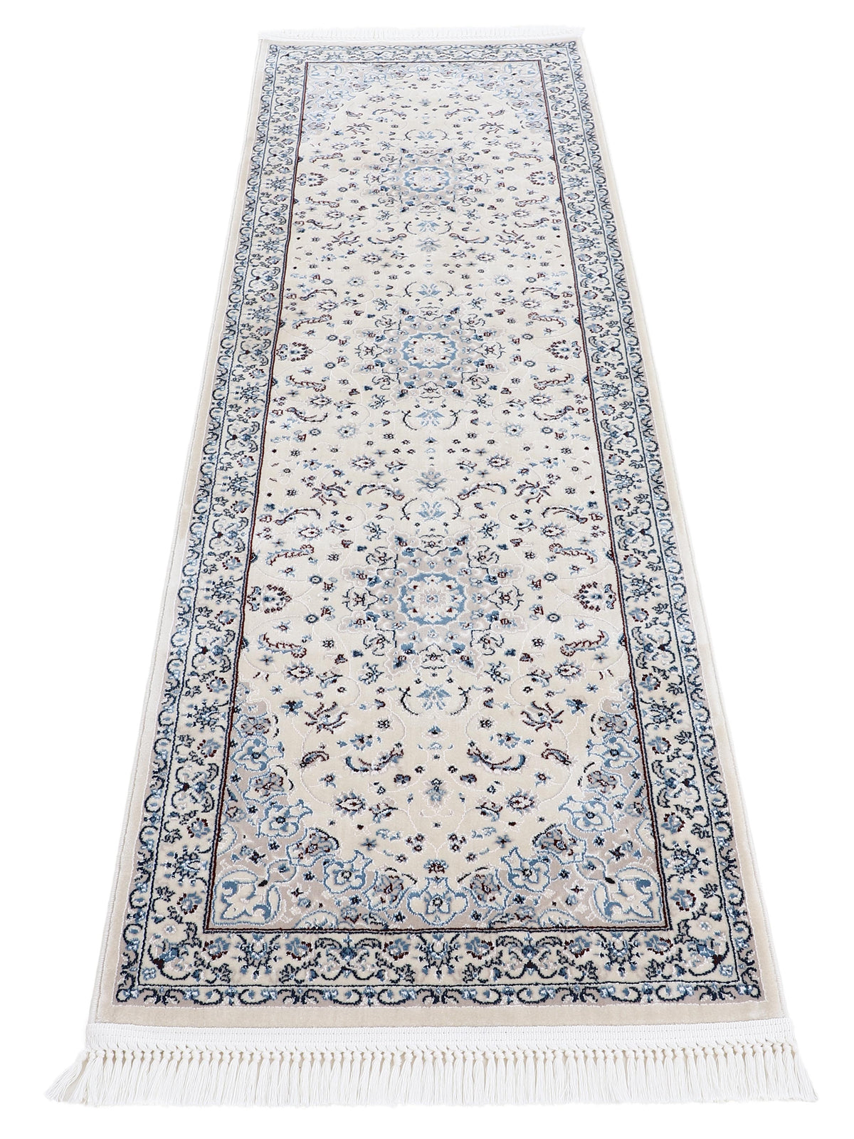 Teppich Nain Diane Läufer Creme in creme aus kunstfaser