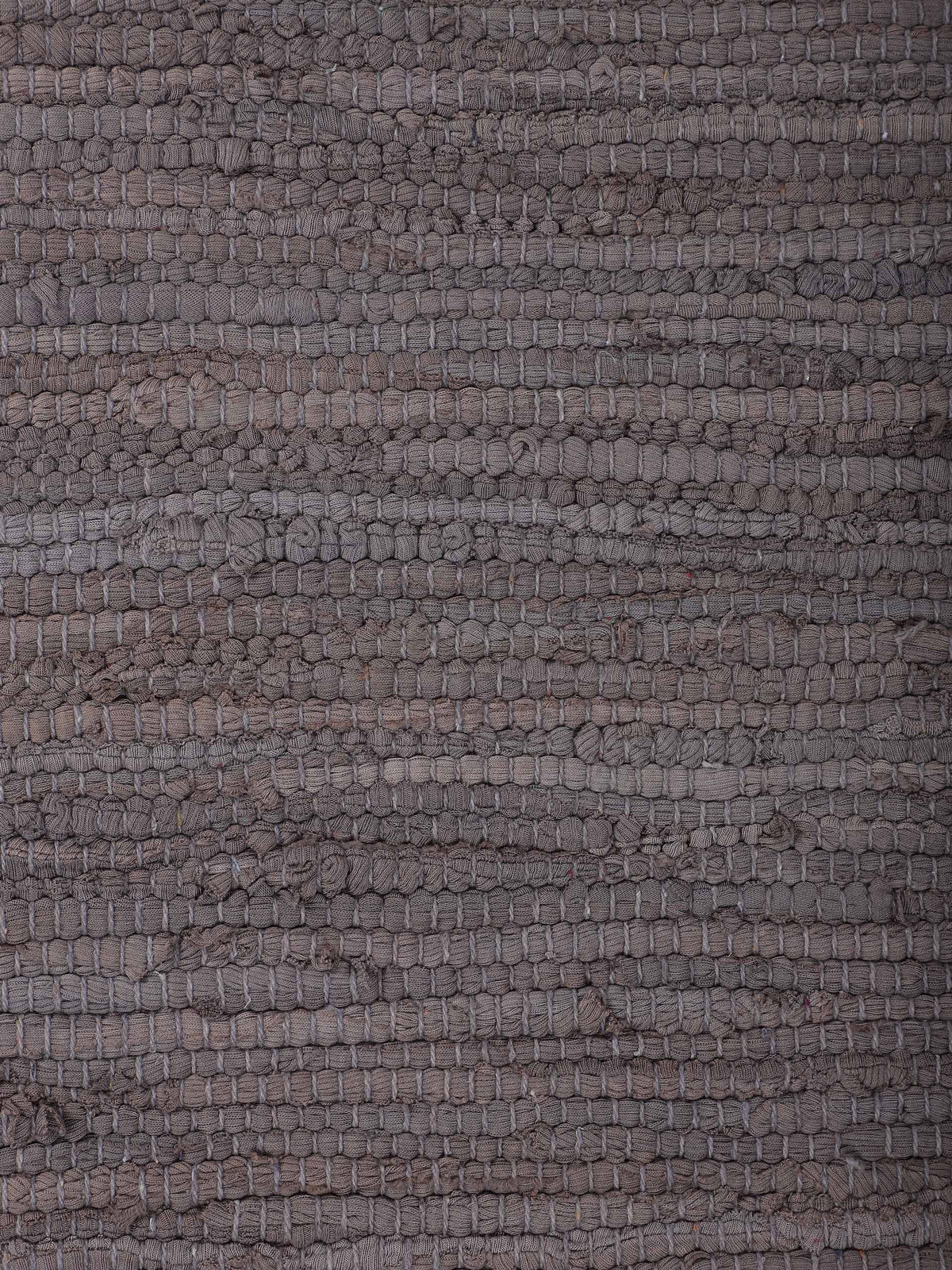 Kelim Chindi Uni Mauve in mauve aus baumwolle