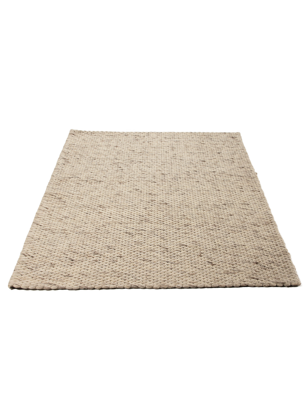 Wollteppich Sina Hellgrau meliert in hellgrau-meliert aus wolle