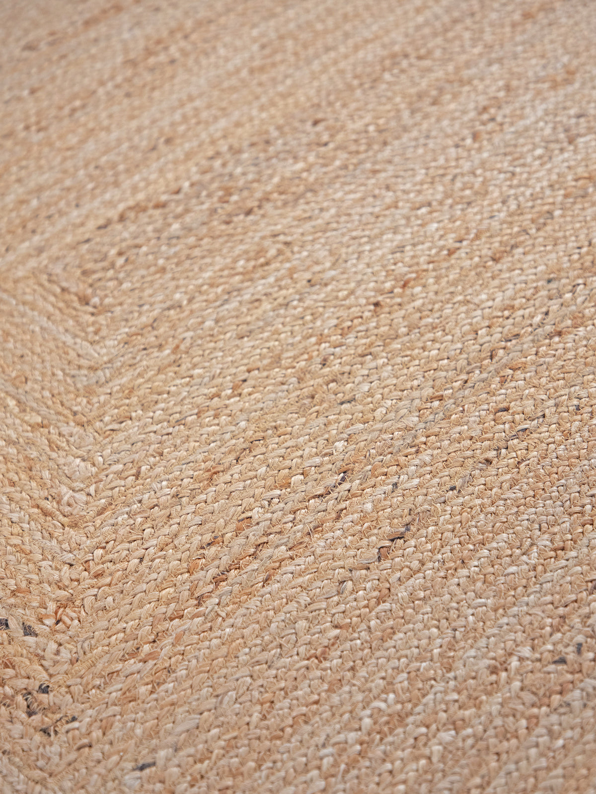 Juteteppich Nele Rund Beige aus Sisal/Jute