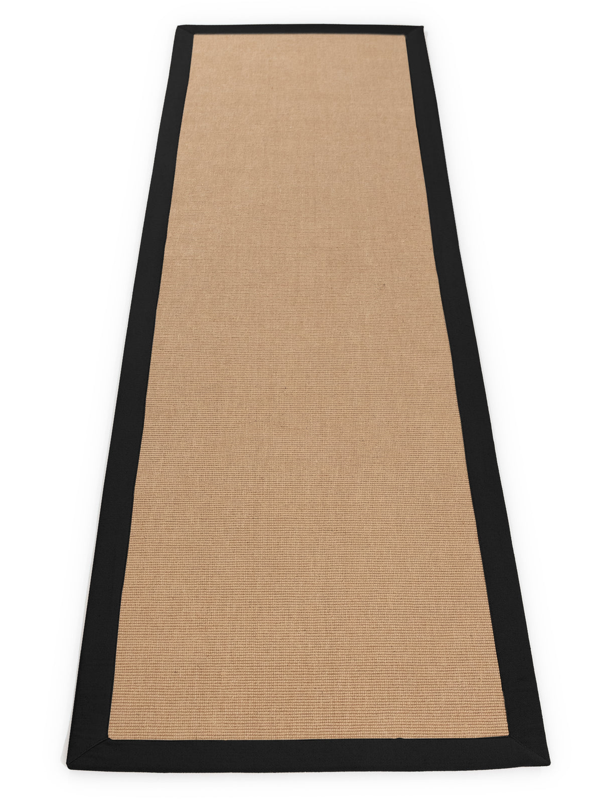 Sisalteppich Läufer Schwarz aus Sisal/Jute