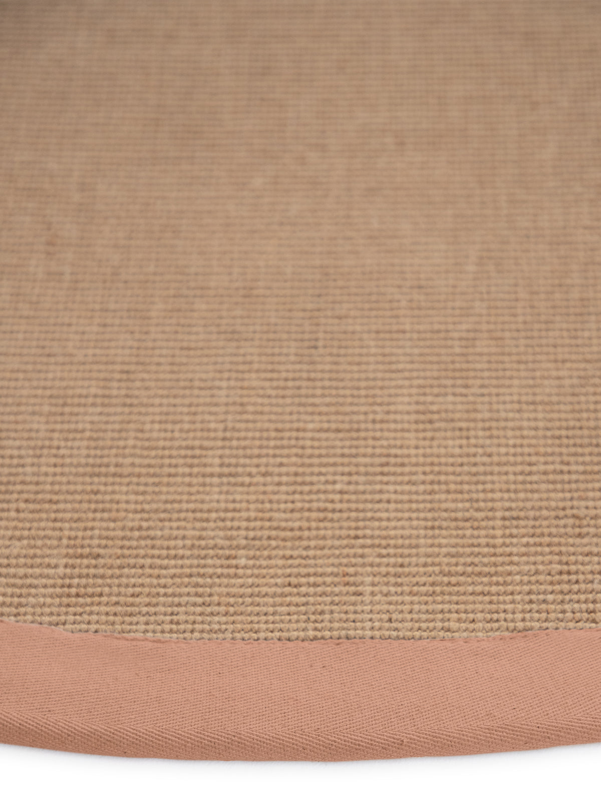 Sisalteppich Rund Pfirsich aus Sisal/Jute