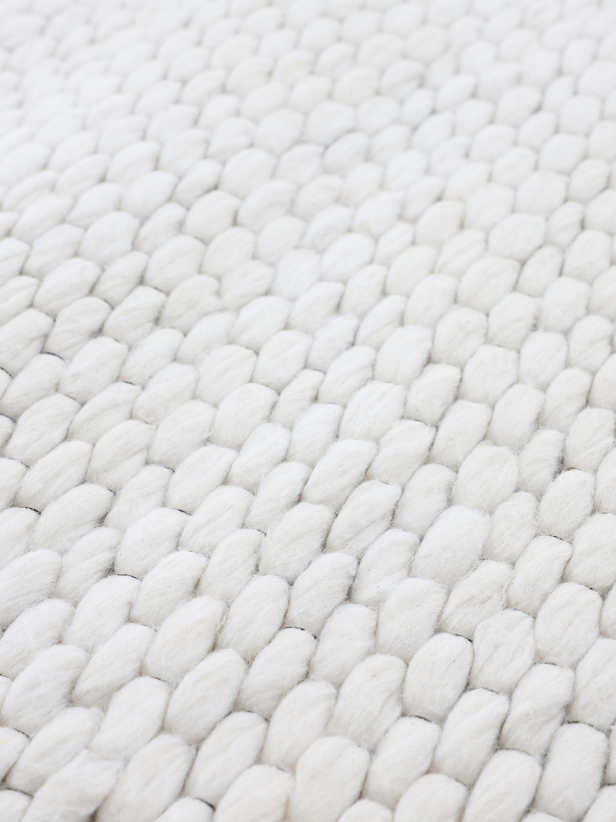 Wollteppich Sina Creme in creme aus wolle