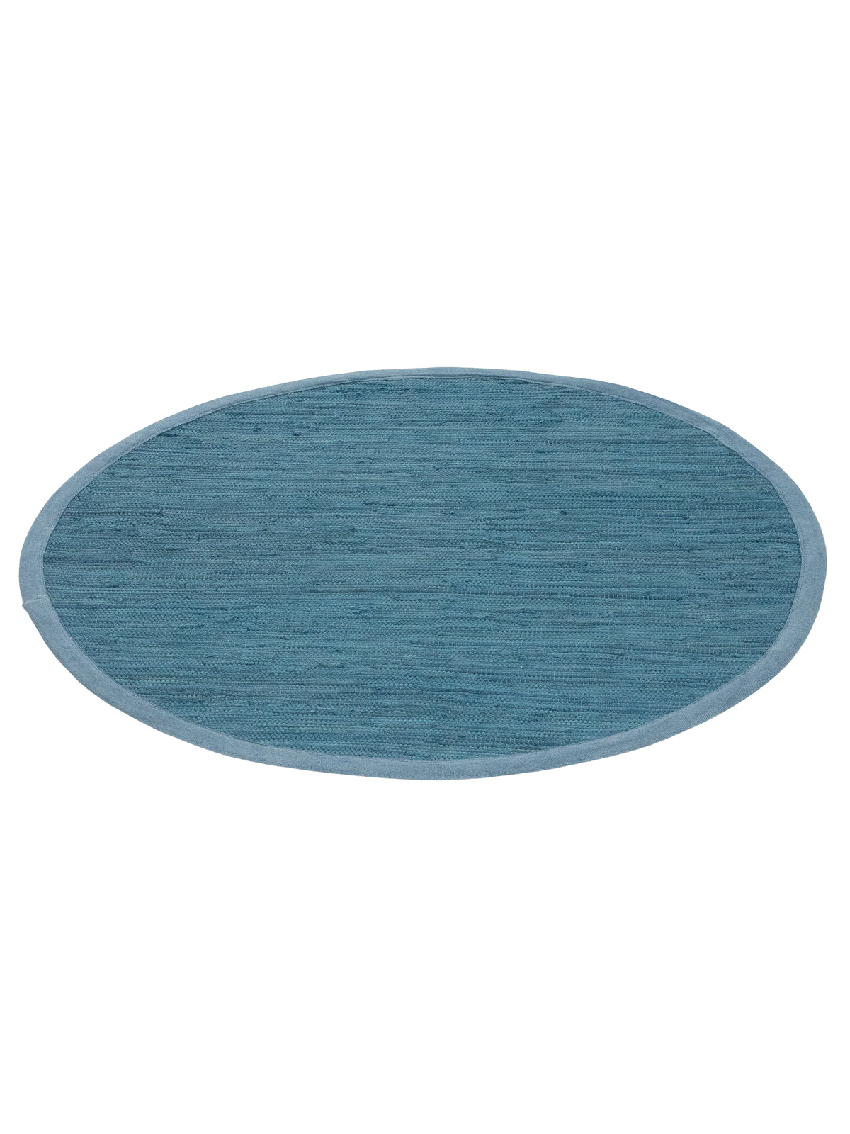 Kelim Chindi Uni Rund in blau