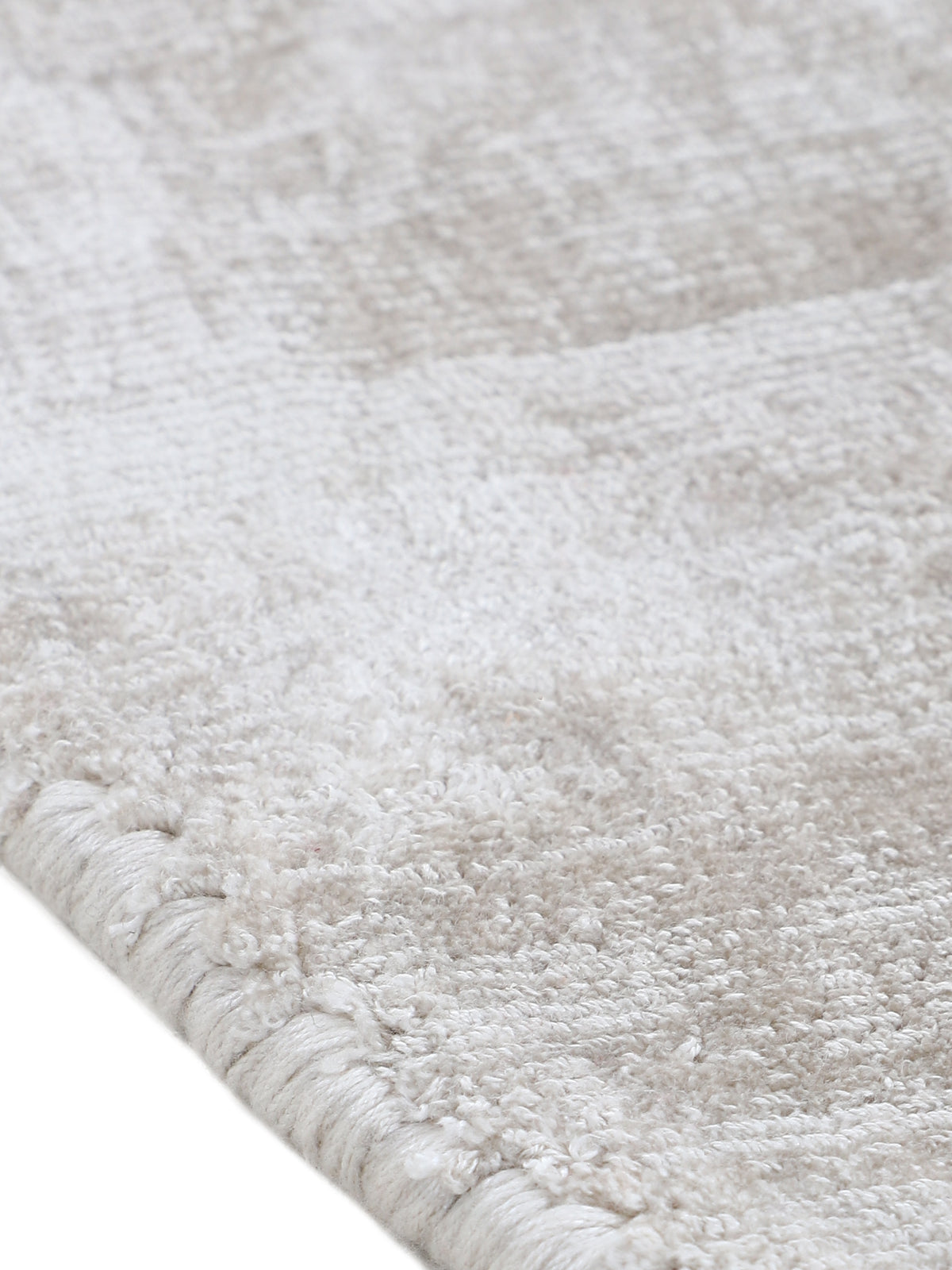 Viskoseteppich Rund Ava Creme in creme aus viskose