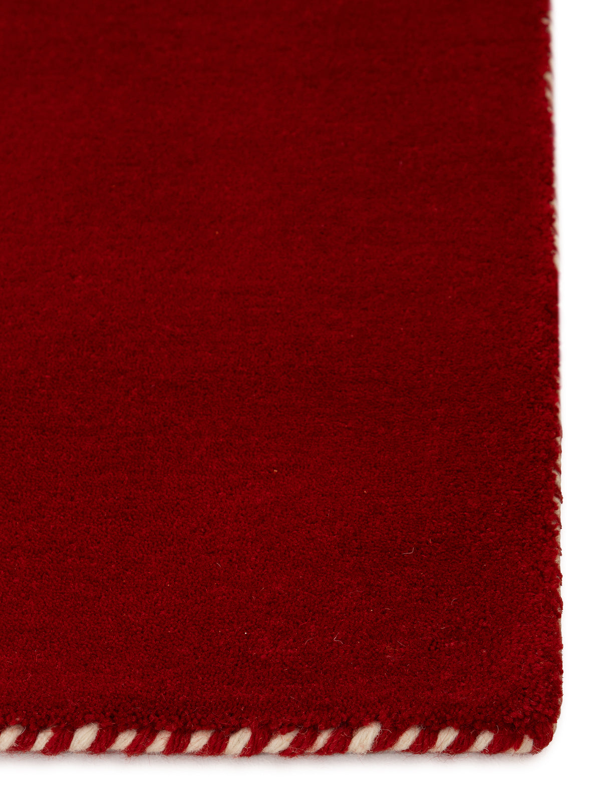Wollteppich Gabbeh Lola Läufer Rot aus Wolle