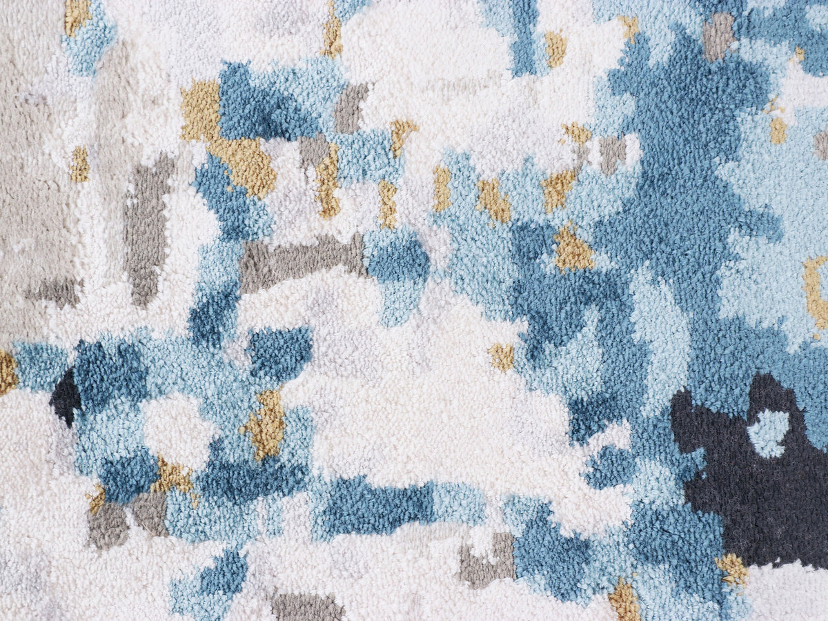 Living Teppich Blau