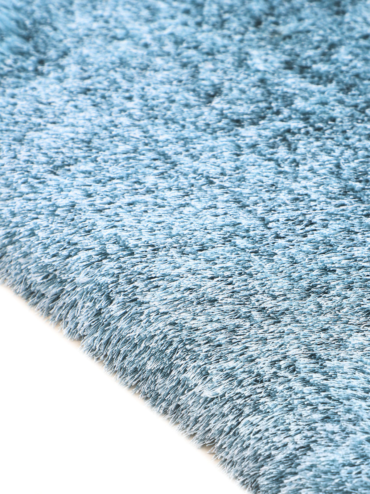 Hochflorteppich Breeze Rund Hellblau
