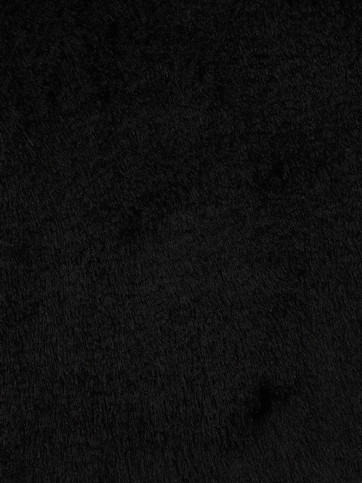 Hochflorteppich Breeze Rund Schwarz