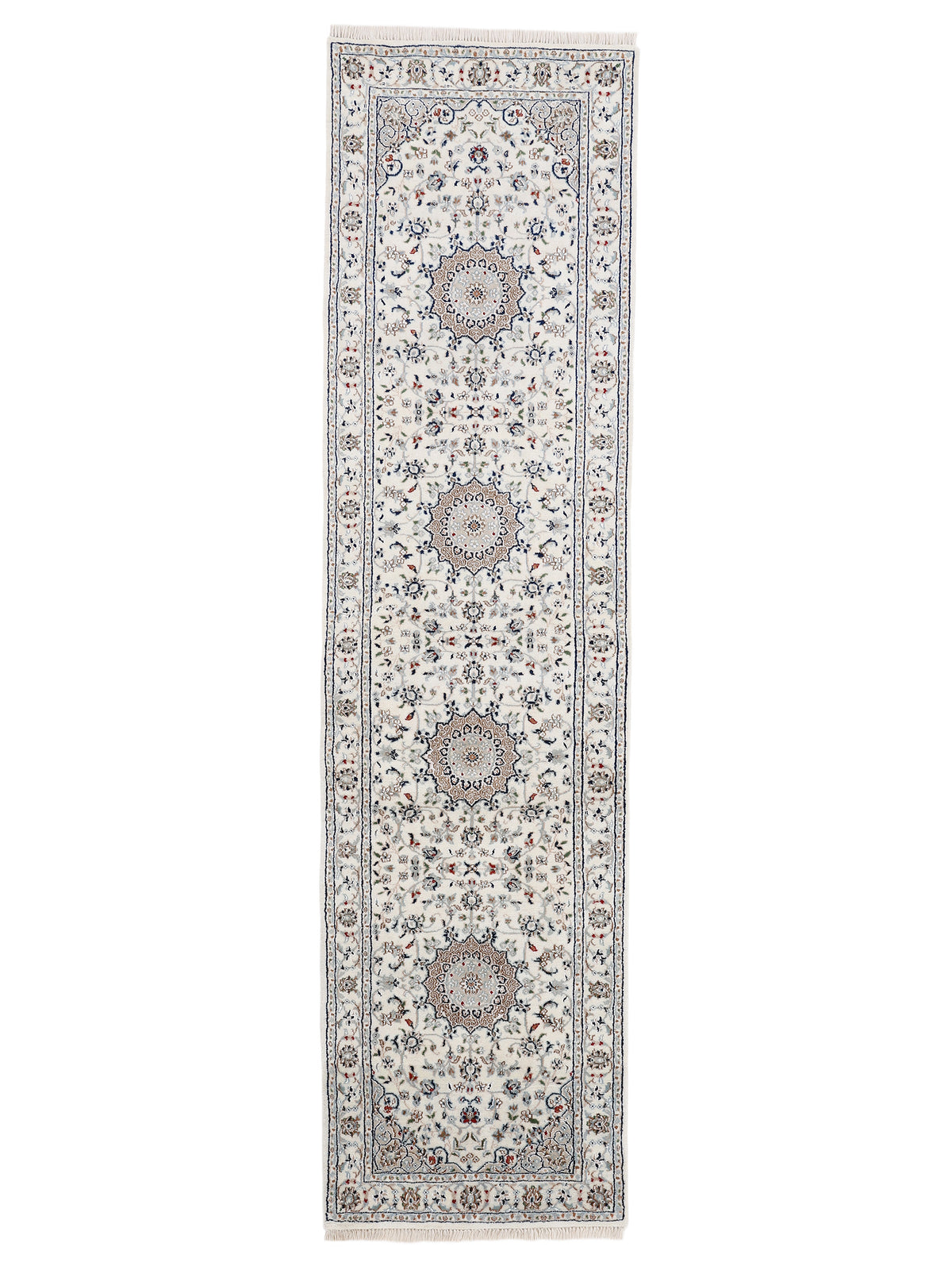 Nain Teppich Läufer Creme