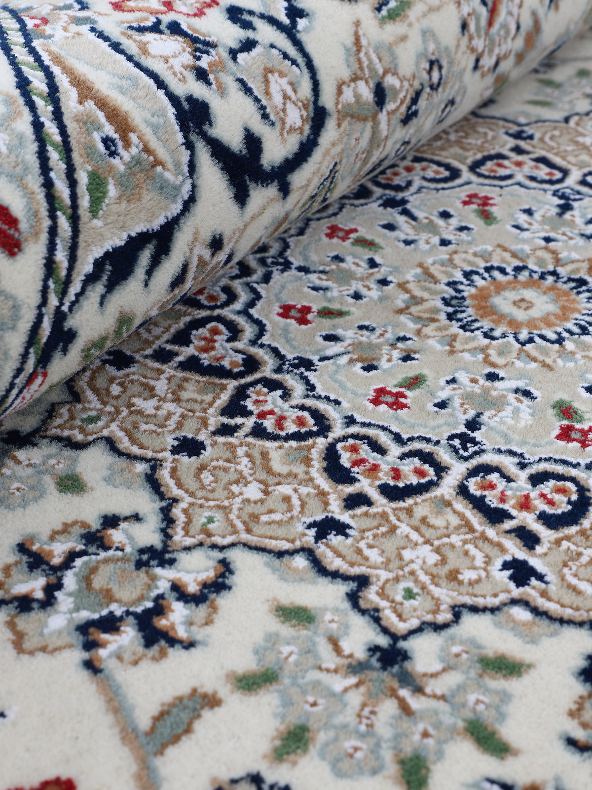 Nain Teppich Läufer Creme
