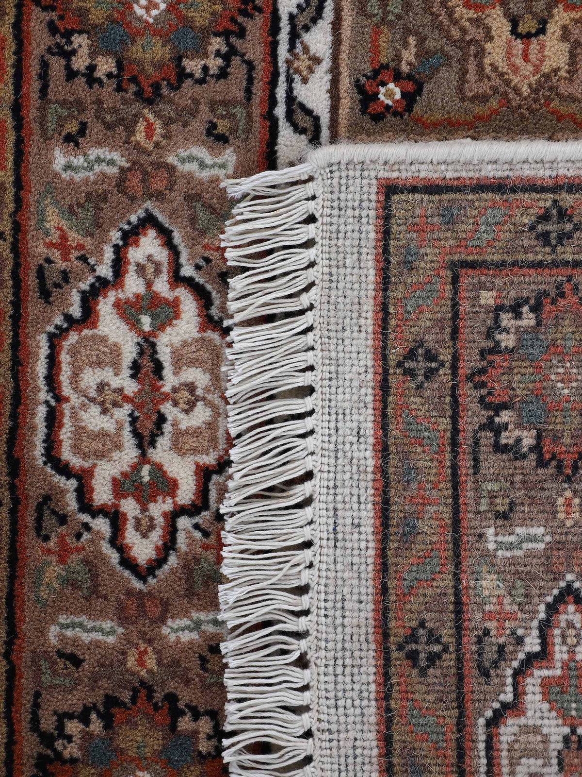 Bakhtiar Teppich Läufer Creme