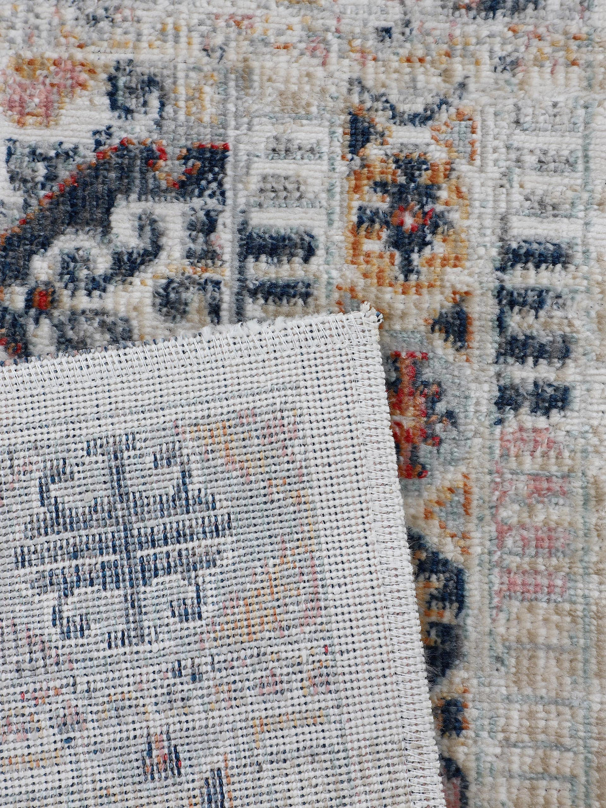 Flachgewebeteppich Omen Creme