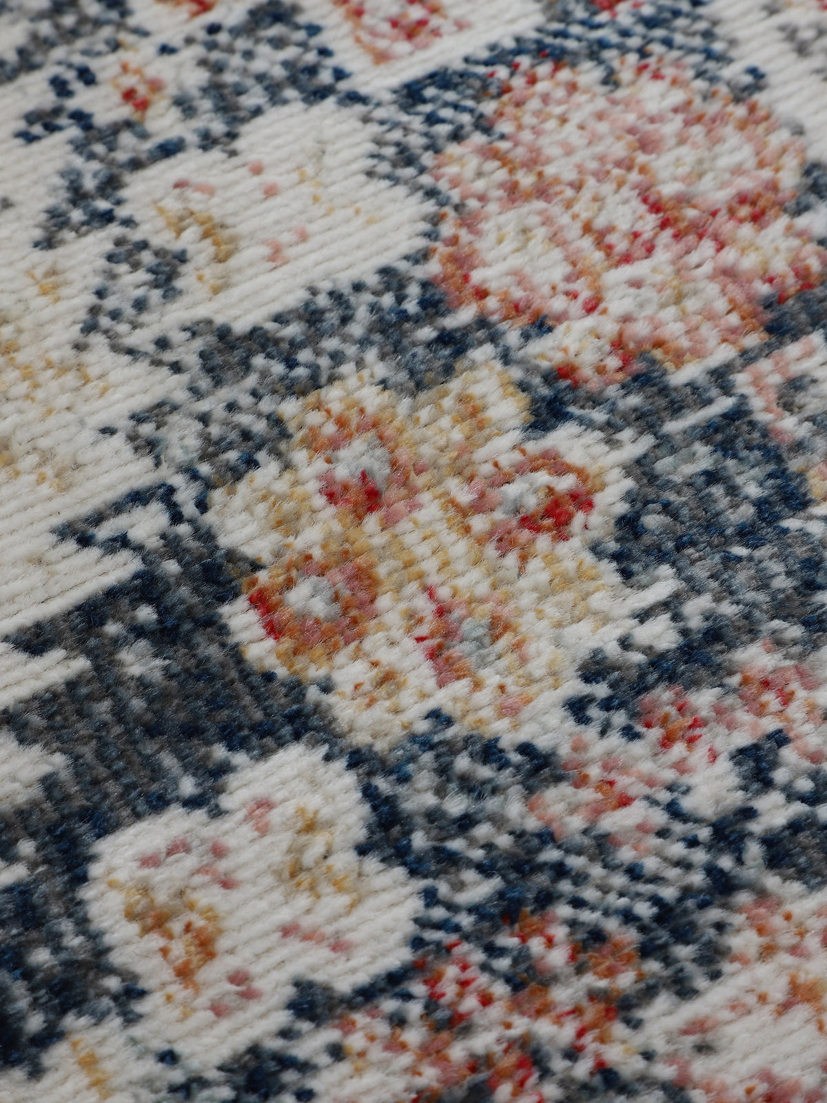 Flachgewebeteppich Rina Blau