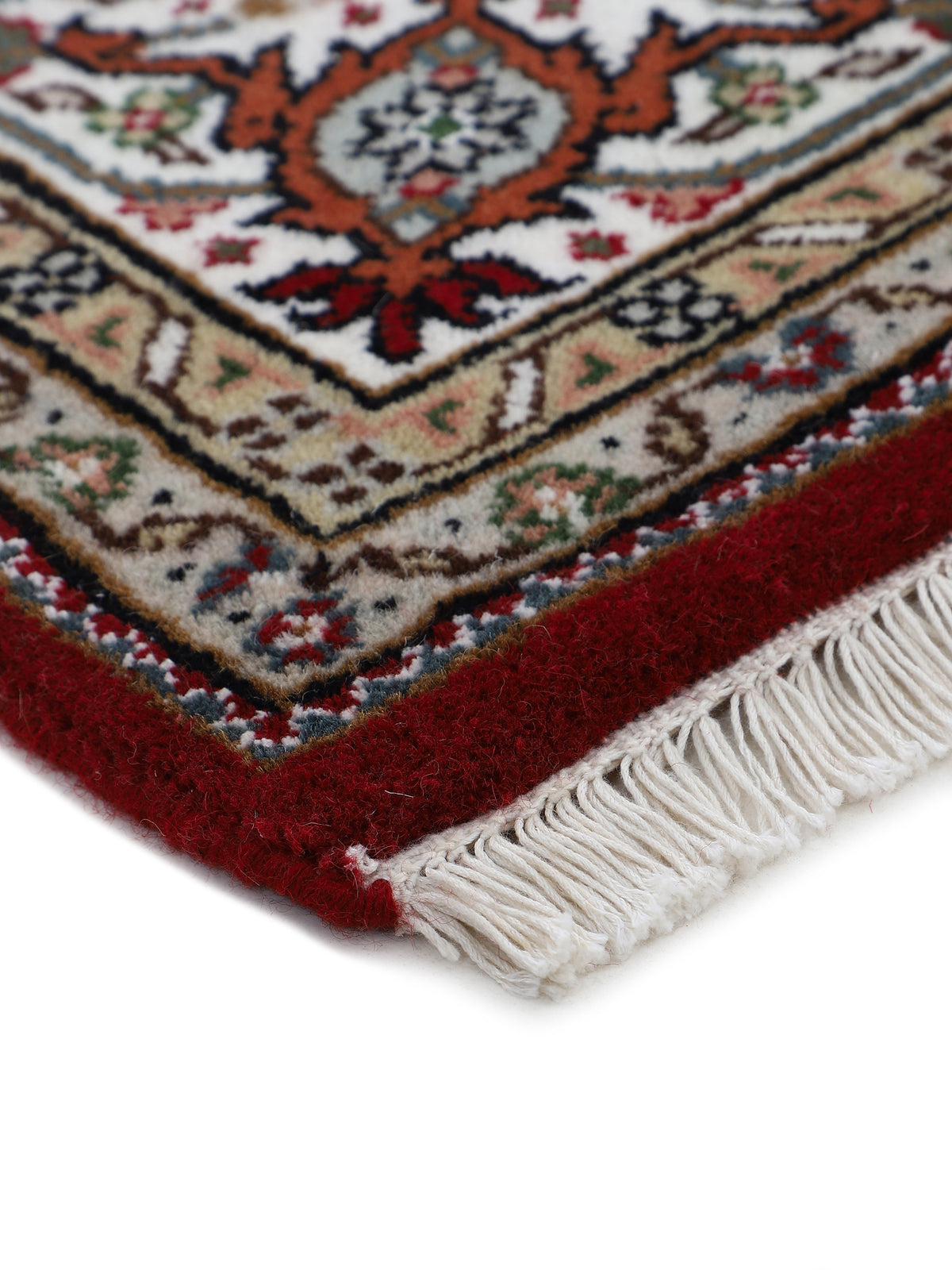 Tabriz Mahi Teppich Rot