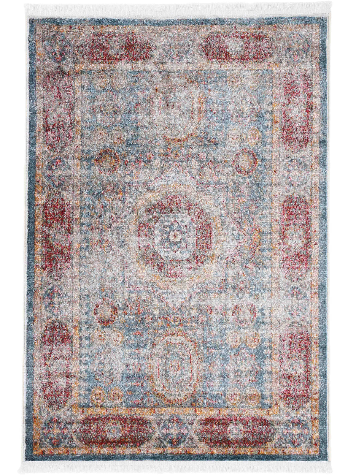 Vintage Teppich Mora Blau